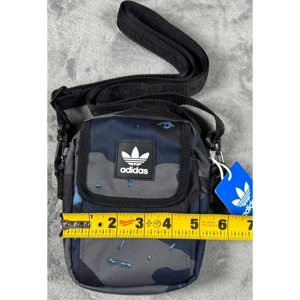 Adidas Originals Utility Festival Crossbody Bag Rain Camo Blue One Size LP6173